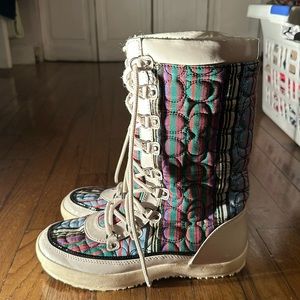Coach Plaid Snowboots